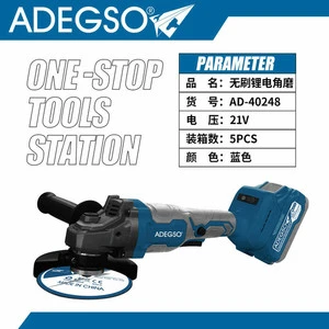 21V Cordless Mini Angle Grinder Set Efficient Cutting and Grinding with One-Stop Tools Station Trigger Switch Battery Powered