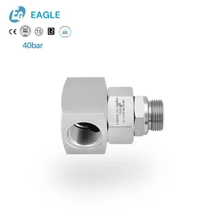 EAGLE Manufacturer Stainless Steel Rotary Joint Straight Connector BSP G Female Male Right Angle Rotary Joint for Liquid Gas