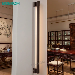Simple LED Decorative Wall Lamp for Garden Courtyard Aluminum Outdoor Linear Wall Sconce IP54 Bright Lighting Stylish Design