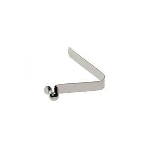 Factory Custom 65Mn Steel Stainless Steel Nickel Zinc Plated Helical V Shape Flat Button Lock Spring Clip