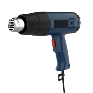 2000W Fast-heating Adjustable Dual-speed Heat Gun with LCD Digital Display for Shrinking Bending and Stripping Wires