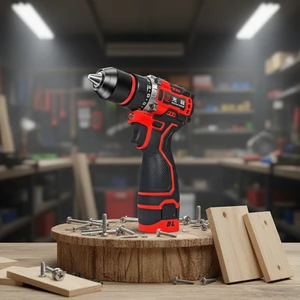 Powerful 16.8v Cordless Drill Set with Battery and Charger for Home Repair DIY Drilling and Screw Driving Tasks