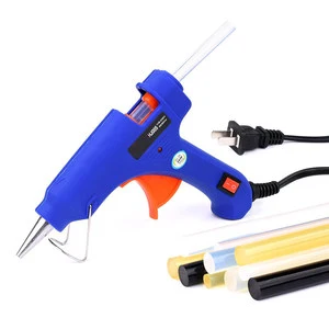 Adjustable Temp 100W Hot Melt Glue Gun Dual Size 7/11mm Fast Heating Low Drip