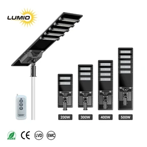 Streetlight 100w 200w 300w 400 500w Solar Lamp Outdoor Ip66 Waterproof Solar Energy Panel Led Street Light