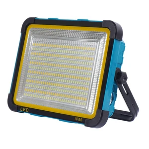 Outdoor Portable 12000LM LED Solar Floodlight Rechargeable 4800mAh Battery Tunable Work Light with 416 LEDs for Camping