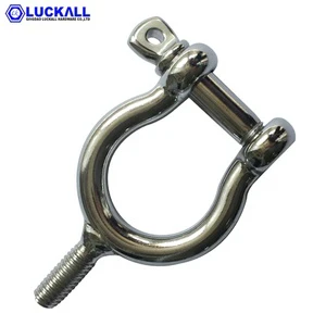 Hot Sale High Quality Stainless Steel 304 Us Type Bow Shackle with Screw Collar Pin 3/8