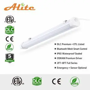 IP66 LED Waterproof Tri-Proof Light 20-70W 3000-6500K 140lm/W 2FT-8FT 3000-6500K Color Range