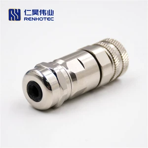 GX12 GX16 GX20 M8 M16 M12 Aviator Connector Custom Crimp 4 Pol D Code Pnp L-shaped Pin Circular Metric Connectors P