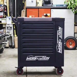 Good Price Tool Box Cabinet Lockable 7-Drawer Rolling Tool Cabinet Toolbox Tools Trolley With Wheels