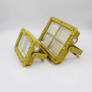 Solar LED Floodlight 9000K Color Temperature IP65 Rated Lithium Battery CE Certified for Chargeable Camping Light