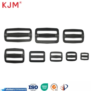 KJM Factory D Ring Buckle Tri-glide Buckles For Webbing Adjust Hook Clasp Diy Bags Strap Clip Hardware