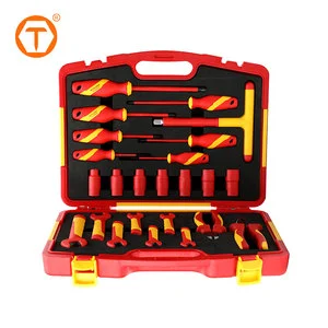 24Pc VDE Socket Electrical High Voltage Tools Set Insulated Tool Kit Boxes with Tools Included