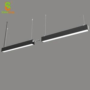 LED up Down Linear Light 5 Years Modern Aluminum Office DIP Switch CCT Power 130lm/W Linkable LED Suspended Linear Light
