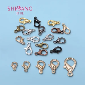 Wholesale Multi-size Metal Lobster Claw Clasp Alloy Metal Clasp Hook