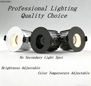 RS39022 LED Spotlight Direct Plugin Integrated Light Cup Double Color Ceiling Recessed Umbrella Replace Crystal Light Source