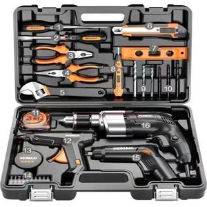 Hardware Electrician Special Universal Maintenance Multi-functional Complete Set of Household Electric Hand Toolbox Set