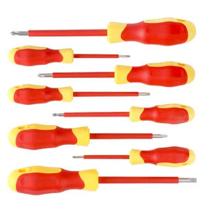 VDE 8 in 1 Multi-function 1000v Insulated High Voltage Electrician Professional CR-V Chromium Vanadium Tool Kit with Metric Bits