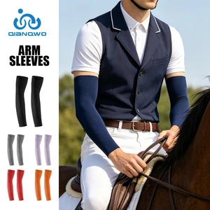 Fashionable and Versatile Knit Ice Silk Sleeves Sun Protection Breathable Cycling Sleeves Sports Arm Sleeves