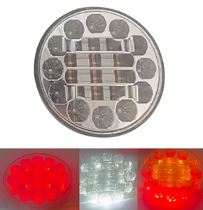 New Style High Brightness 4inch Round Tail Rear Light Reflector Cup Running Brake Stop Turn Signal Marker Reverse Truck Trailer