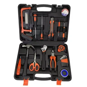 24PCS Household Tool Set Professional Hand Tool Kit with Blow Molding Case for Home Repair and Maintenance