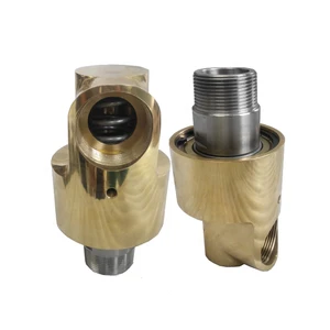 Factory Sale UHM40 Mono Flow BSP Thread Connection Copper Housing High Speed Hydraulic Oil Rotary Joint Water Rotary Union