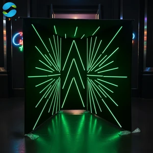 Portable Custom 360 Photo Booth Enclosure with LED Backdrop for Trade Show Exhibition Events