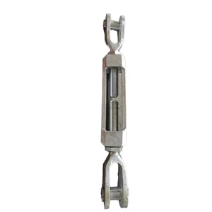 Heavy Duty Carbon Steel Turnbuckle Accessory Hot-Dip Galvanized Open Body Type Thimble Eye and Plate Power Accessories
