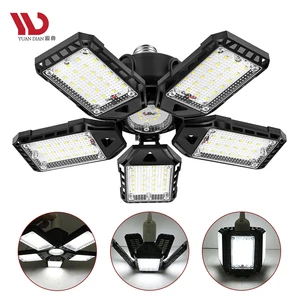 E26/E27 Socket IP65 6500K LED 5+1 Deformable Panels 160W 18000LM Dimmable Ceiling Garage Lights for Warehouse Barn Attic