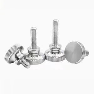 JIUYI JYF26001 Knurled Thumb Screw Stainless Steel Hand Tighten Knurl Head Non Slip Manual Adjustment M4-M20 Size For Machinery