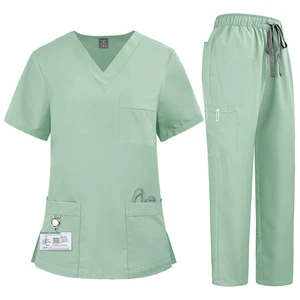 2025 New Unisex Hospital Uniforms Nursing Uniform Sets Quick-drying Scrubs Sets Two-piece Set Top & Pants for Nurse Fashion OEM