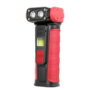500LM Dual Light Source Portable Rechargeable Work Light with USB Charging Magnetic Base COB LED Flashlight for Garage Outdoor