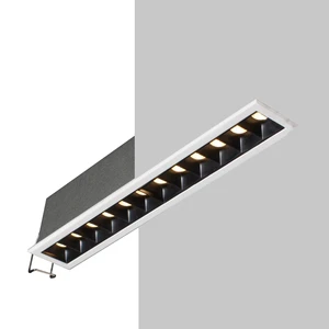 Square Downlight Recessed Led Linear Spotlight Multifunction Beam Angle Led Spotlight Grille Light With Anti Glare Lens