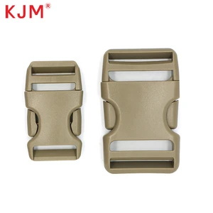 Customized Logo Backpack Bag Belt Accessories Tactical Quick Release Buckle Heavy Duty Plastic Strap Buckle