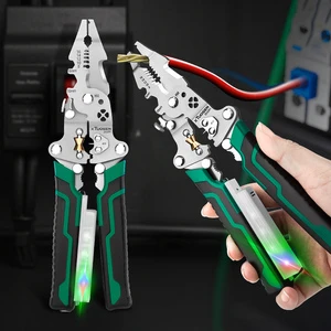 Multifunctional Household Electrician's Pliers Special Needle-Nosed Steel Wire Stripping Test Pulling Folding DIY OEM Product