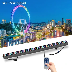 IP65 Rated High Brightness LED Facade Contour Wall Washer Light Aluminium Tempered Glass RGB Color Temperature Outdoor/Indoor