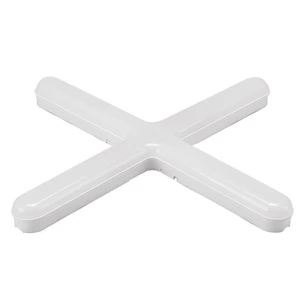 Woojong LED Indoor Lamp Surface-Mounted Easy Installation Cross LED Batten Office Parking Garage Hallways-IP20 Durable PC Lamp