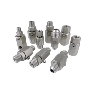 6fen Hydraulic Rotary Joint High-Pressure Swivels 360-Degree Rotary Pipe Winder Logging Machine Universal Tubing Joint