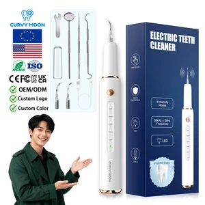 Electric Dental Scaler Ultrasonic Teeth Whitening Sonic Tooth Cleaner Stone Removal Tartar Stain Calculus Remover with LED