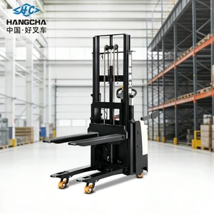 HANGCHA 1.5 Ton Electric Stacker 3m Lifting Height 24V100AH Battery Stand On Operation Electric Pallet Stacker