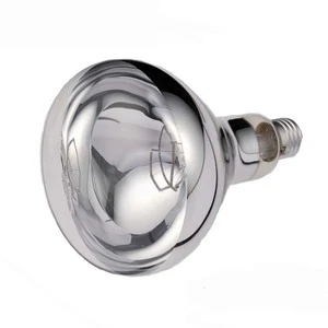 Professional Infrared Heater Lamp IR125 100W 150W 250W 375W IR125 Clear Silicone Coating Aluminum Reflective