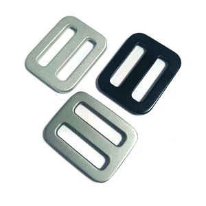 20mm/26mm31//38mm/46mm/52mm Aluminum Slider Belt Buckles Clips Adjustable Square Metal Ladder Buckle