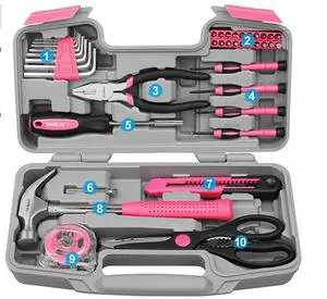BS Multifunctional 40-in-1 Carbon Steel Repair Tool Set with Hard Case-Household Hand Tool Kit 2.1kg