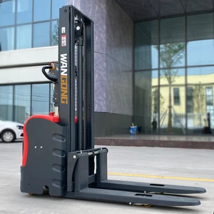New Style Electric Stacker Forklift 1.5ton Lithium Battery Warehouse Supermarket Light Duty Stand Operate Electric Reach Stacker