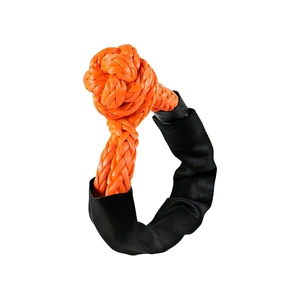 Lightweight UHMWPE Fiber Soft Shackle 20 Tons Breaking Force, High Strength Abrasion Resistance for Car Rescue & Towing