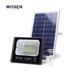 Solar LED Flood Light High Power Remote Control Waterproof IP65 30W Garden Use Industrial