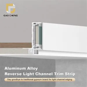 Modern Villa Suspended Ceiling Luminous L Corner Lamp Aluminum Alloy Profile Double Eyelid Groove Shadow Seam Exterior Hotel