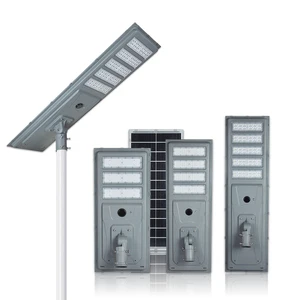 High Lumen 180LM/W Solar Street Light 80AH LiFePO4 Project Solar Street Light 300W 400W 500W All in One Solar Street Light