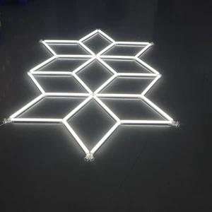Working Lights Custom 110V/220V Honeycomb Lamp Barbershop Led Lights Inspection Detailing Hexagonal Led Garage Lights Fixtures