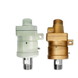 JIEYI China Customization DN40 High-Speed Water Rotary Joint Dual Flow 360 Degree Rotating Swivel BSP Thread Connection Polished