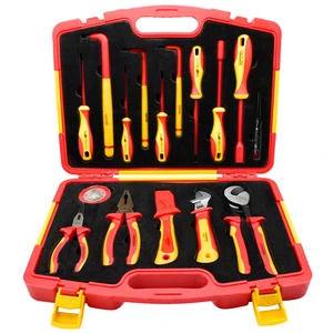 8 11 16 Pieces VDE Hand Operated Hard Case OEM Insulated Pliers Electrician Special Tool Set